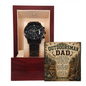For The Outdoorsman Dad Handsome Black Chronograph Watch