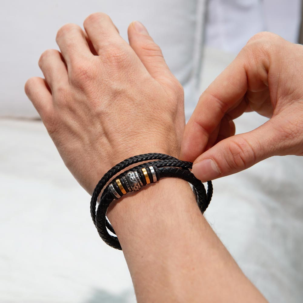 Supportive New Chance Men's "Love You Forever" Bracelet