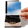 Find strength and love with our "Love You Forever" bracelet for men. Its supportive design serves as a reminder to always believe in yourself and never give up. Made with high-quality materials, it's a perfect way to show yourself or a loved one some extra care and encouragement.