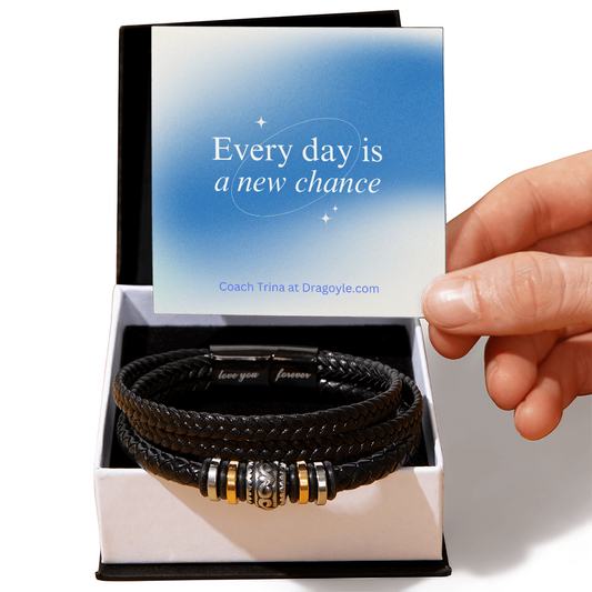 Find strength and love with our "Love You Forever" bracelet for men. Its supportive design serves as a reminder to always believe in yourself and never give up. Made with high-quality materials, it's a perfect way to show yourself or a loved one some extra care and encouragement.