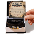 Happy Father's Day 250 Years of Freedom Men's Bracelet
