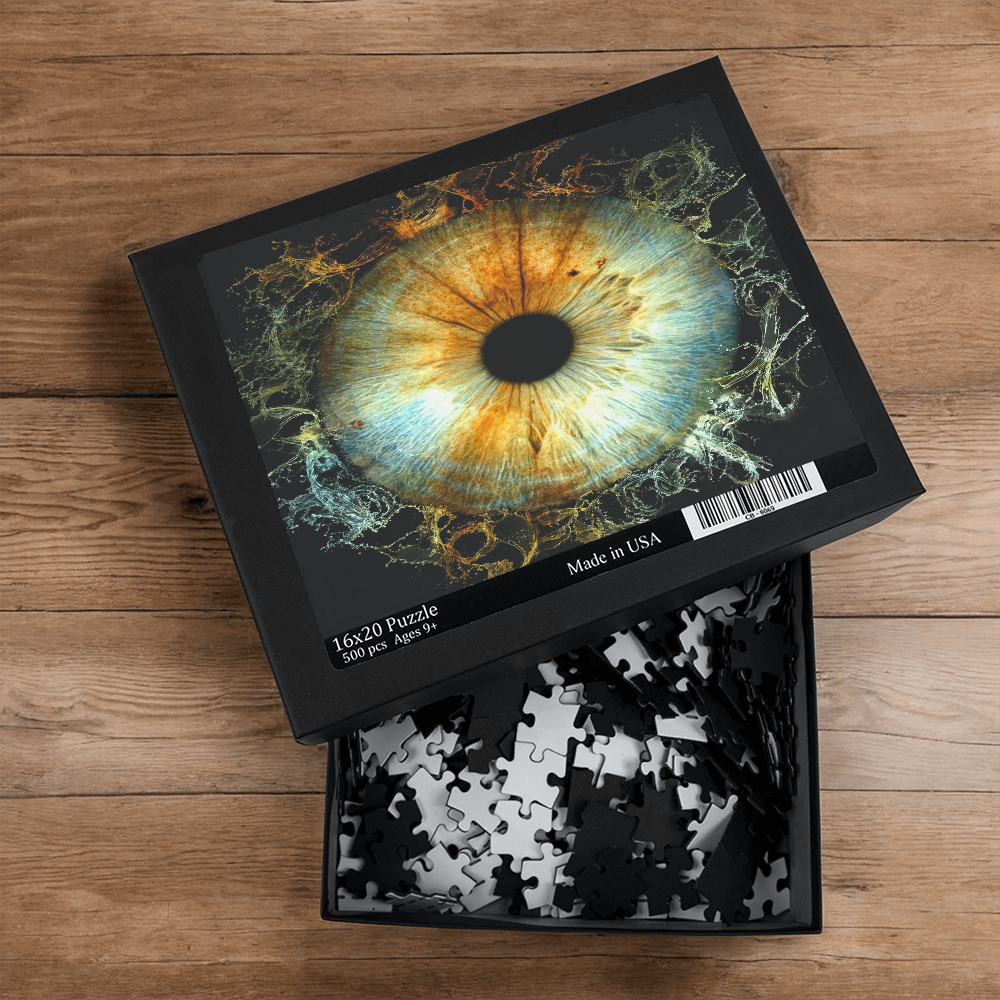 Experience a luxurious and exclusive puzzle with our Premium 16" x 20" 500 Piece Eyeball Puzzle. Crafted with high-quality materials, this puzzle will provide hours of entertainment and challenge. Immerse yourself in the intricate details and colors of the mesmerizing eyeball design.