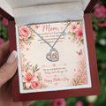 Happy Mother's Day Baby Feed Heart Necklace