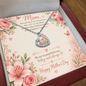 Happy Mother's Day Baby Feed Heart Necklace