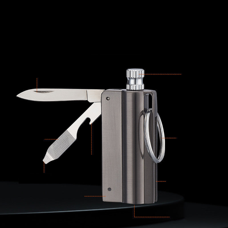 Be ready for whatever comes your way with the 10000 Use Match With Knife Keyring. This essential survival gear is perfect as an emergency kit, giving you reliable protection and convenience in any situation. Durable and lightweight, this keyring comes with a knife and a 10000 use match. 