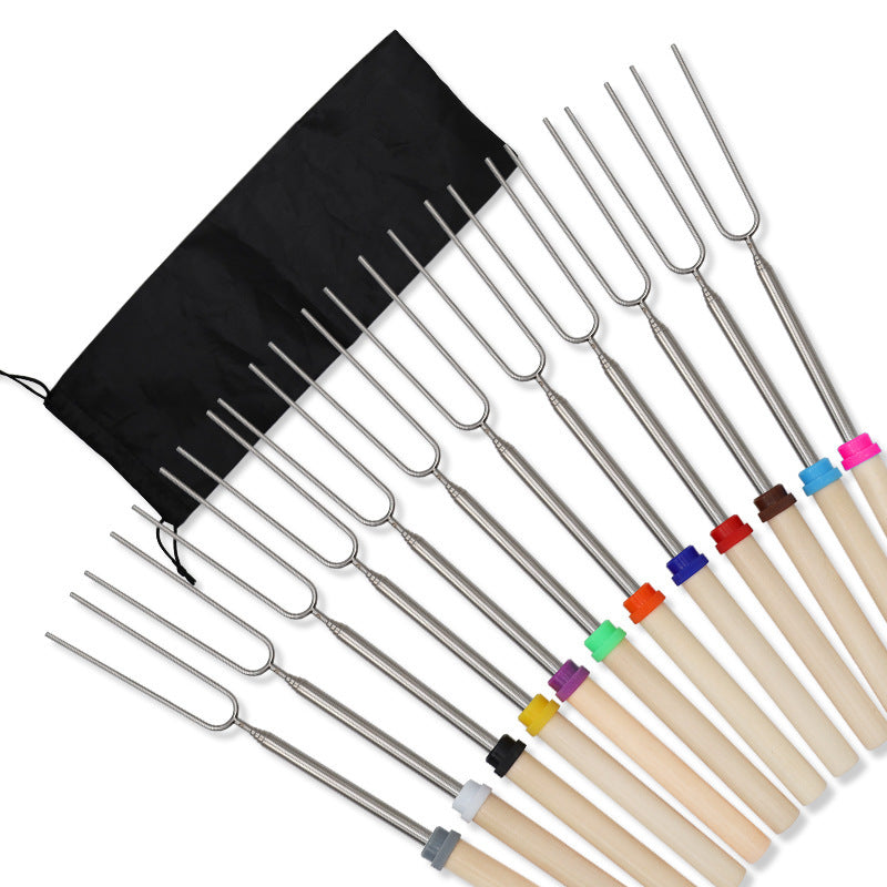 Stainless Steel Telescopic Barbecue Fork