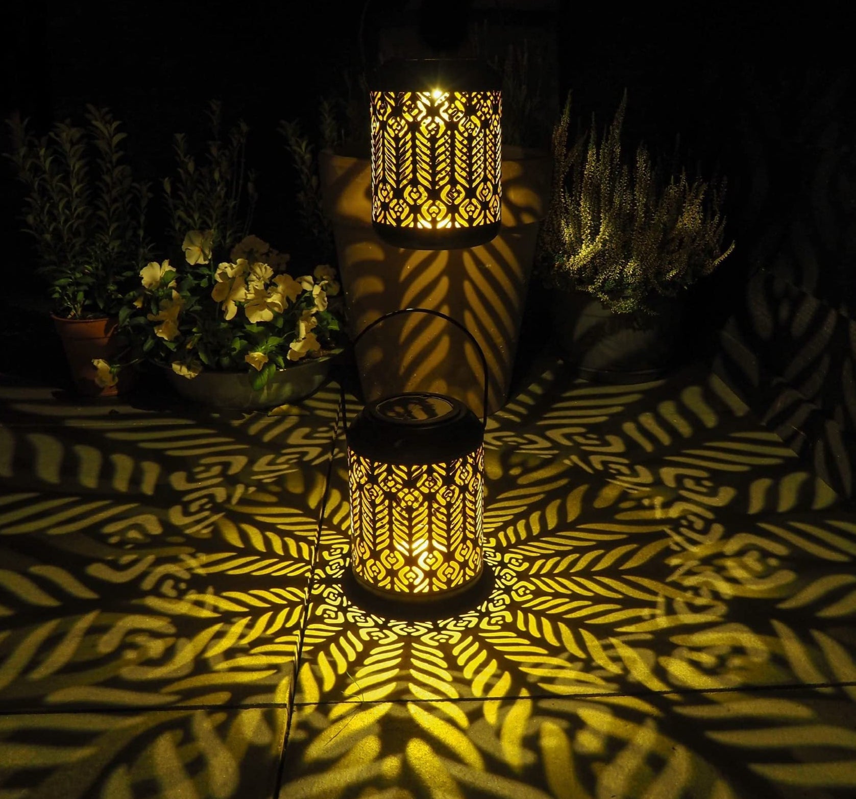 Illuminate your outdoor spaces with the Iron Circular Solar Lamp, combining durable iron craftsmanship with eco-friendly solar power. This stylish lamp charges by day and casts a warm, inviting glow by night, enhancing your garden, patio, or walkway without increasing your energy bill.