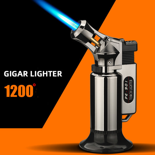 Discover the power of heat with this Powerful Metal Butane Lighter. This sleek lighter is made of durable metal, making it perfect for lighting up any situation with ease and convenience. Let the possibilities ignite with just the press of a button!