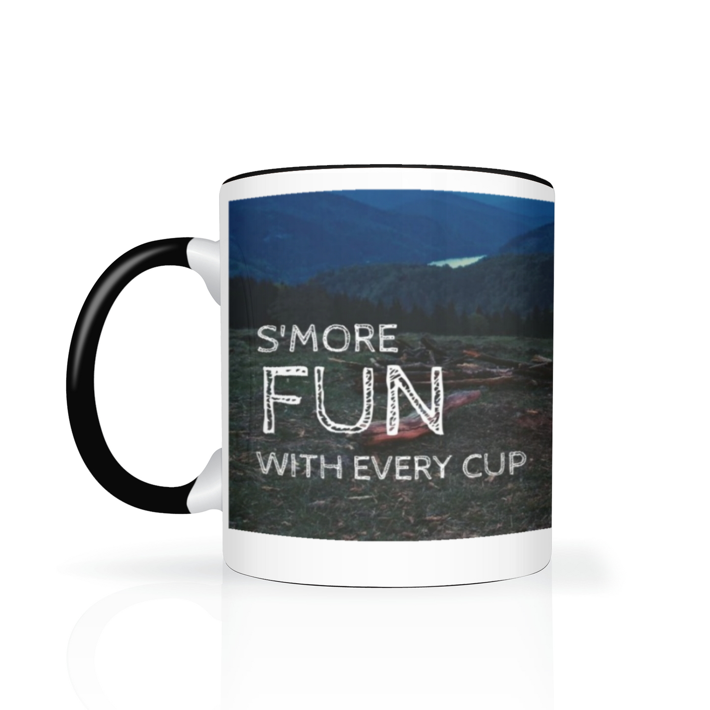 Indulge in the ultimate camping experience with our Smore Fun With Every Cup Two Toned Camping Mug! Feel the warmth of your hands as you wrap them around the mug, while enjoying delicious s'mores in every sip. Its durable and stylish design makes it the perfect companion for all your outdoor adventures.