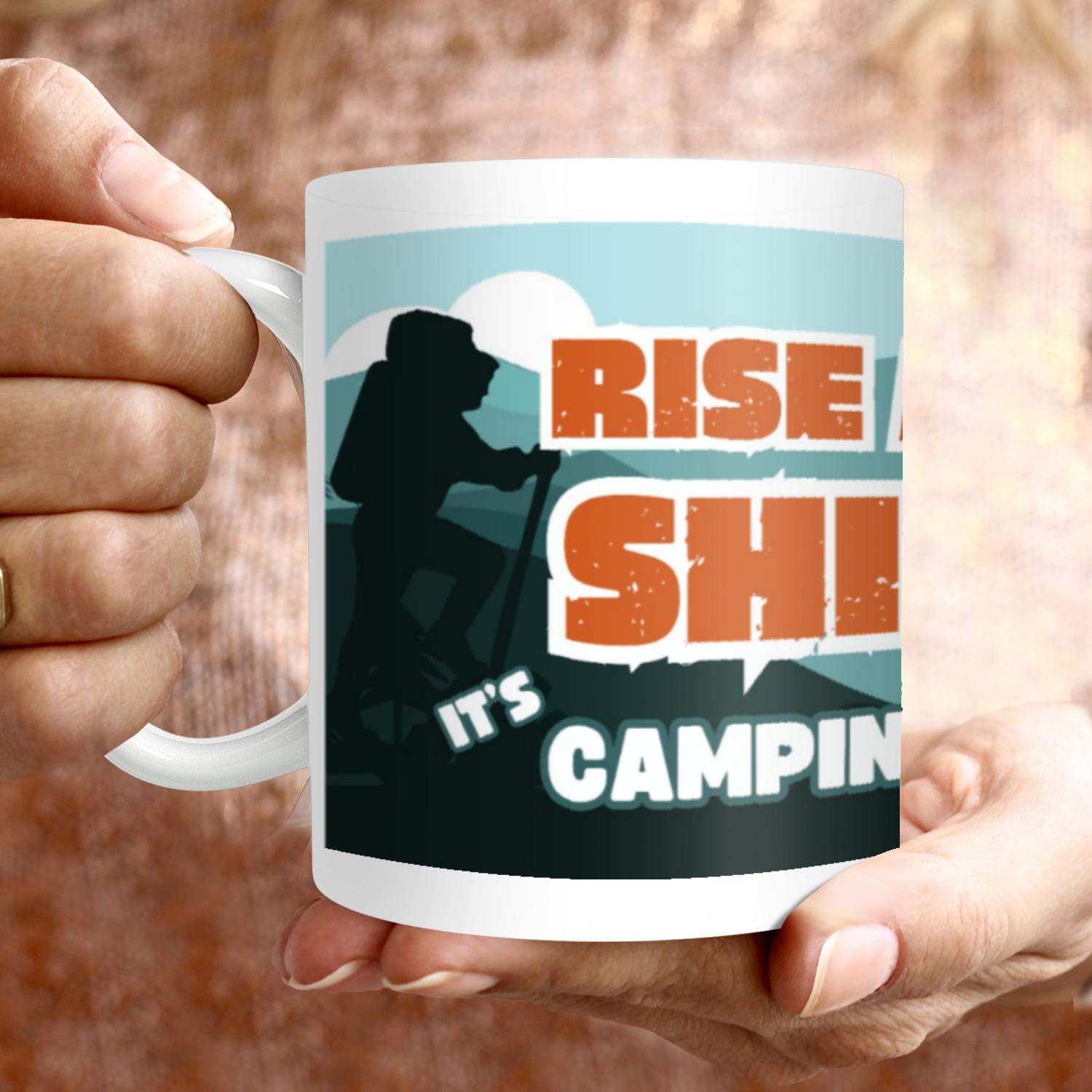 Wake up with a cup of motivation in hand! Our Rise and Shine 11oz Camping Mug is perfect for any outdoor adventure. Its lightweight design makes it easy to pack, while the durable material can withstand any rugged terrain. Start your day off right with this stylish and practical mug.