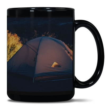 Embrace your love for camping with the Camp Explore Repeat 15oz Black Mug. Perfect for your morning cup of coffee or tea, this mug features a sleek black design and holds 15 ounces of your favorite beverage. Start your day with a dose of adventure and repeat it all over again!