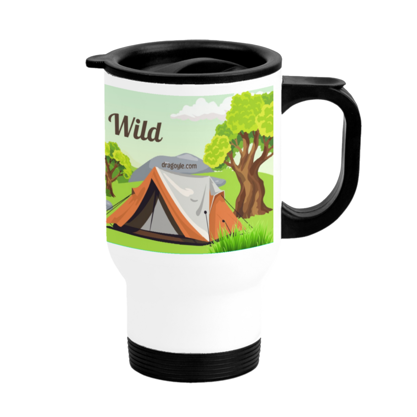 Introducing the Find Your Wild travel mug! Take your adventurous spirit with you on the go with this durable, insulated mug. Keep your drinks hot or cold while you explore the great outdoors