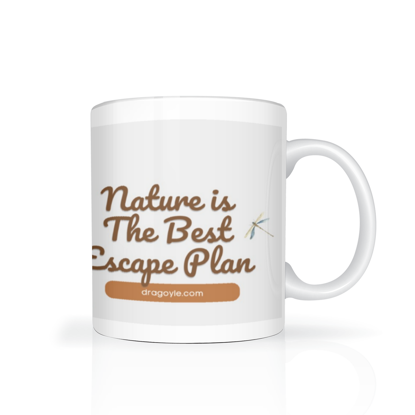 Escape the daily grind with this playful mug! Featuring a quirky design and a fun play on words, this mug is perfect for anyone who loves nature. Enjoy your favorite beverage while dreaming of your next outdoor adventure - because nature truly is the best escape plan!