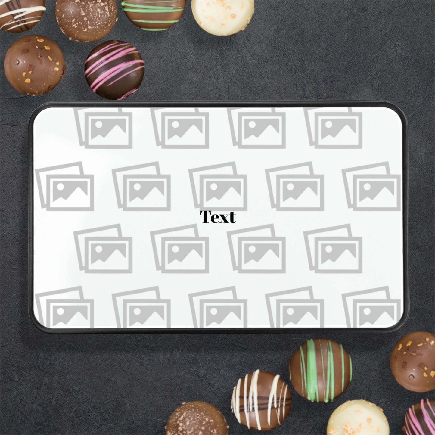 All our chocolates come with a fantastic, personalized message tin, guaranteed to bring a feeling of warmth and comfort to the recipient and, when the chocolates are finished, they can keep the tin as a memento and reminder of your love and best wishes.