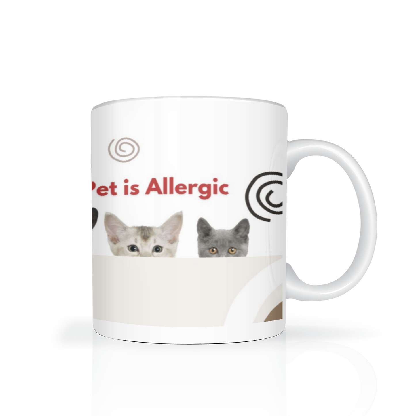 This mug is perfect for anyone who loves their furry friend but can't have children due to pet allergies. Playfully declare your love for your dog with humor and a touch of sarcasm. Enjoy your coffee or tea with a fun and quirky mug that will make you smile every time.