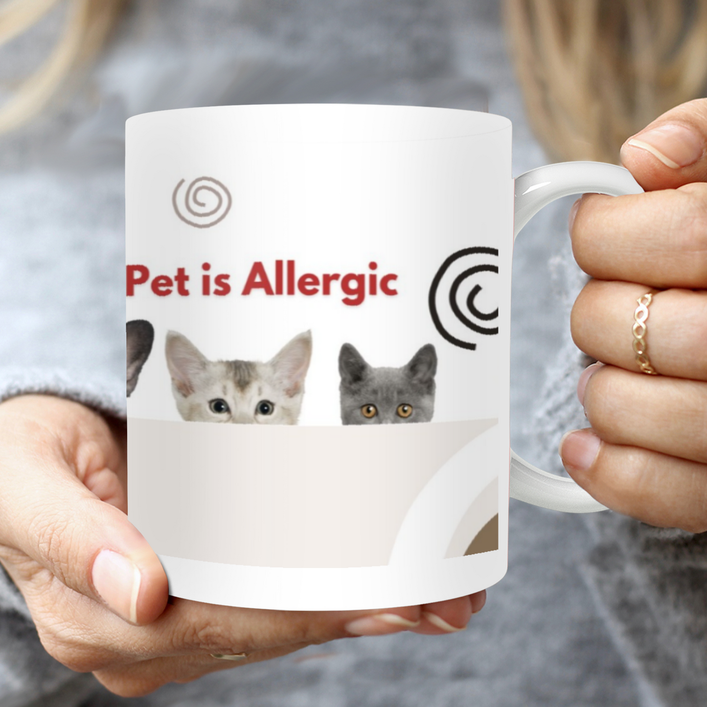 This mug is perfect for anyone who loves their furry friend but can't have children due to pet allergies. Playfully declare your love for your dog with humor and a touch of sarcasm. Enjoy your coffee or tea with a fun and quirky mug that will make you smile every time.