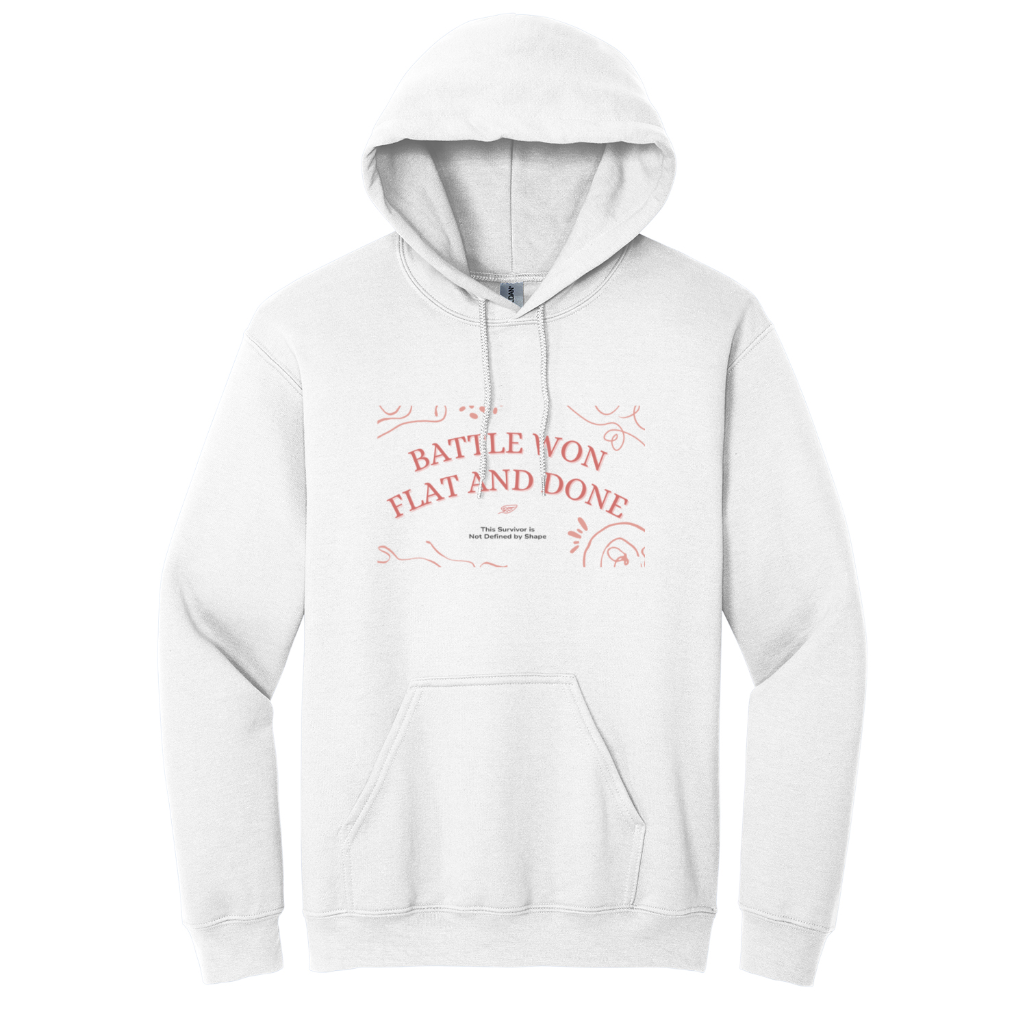 Battle Won Flat & Done Gildan 18500 Hoodie