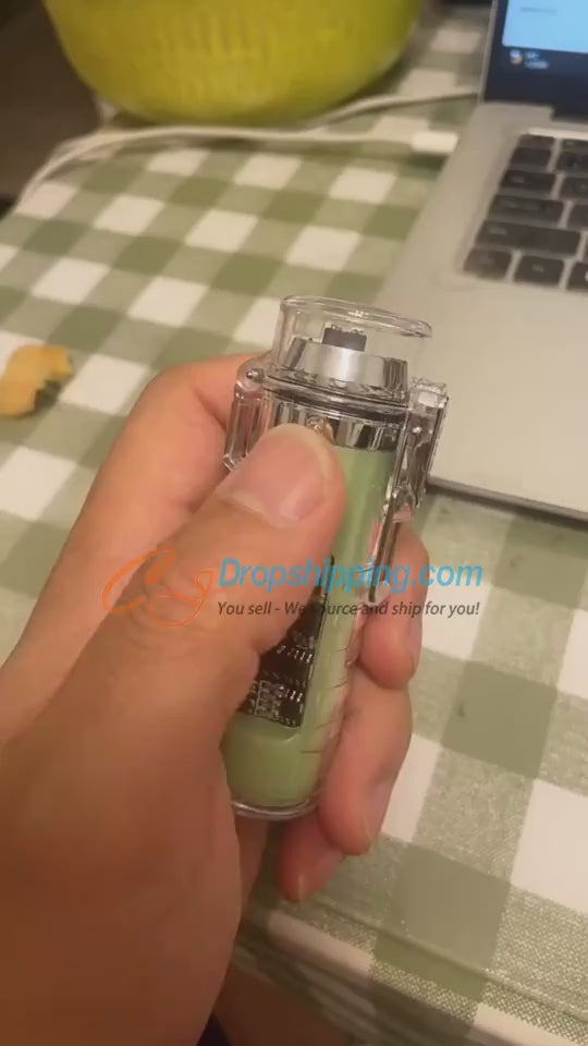 Colorful Transparent Waterproof Dual Arc USB Lighter & Flashlight