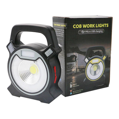 This 30W LED USB Rechargeable Portable Spotlight is the necessary work light in your toolbox. You can call it a work light, but it is not just a work light. It can help you in your dark place to do your task. You can use it camping, car repair, travel, home use, power outages and emergency situations.