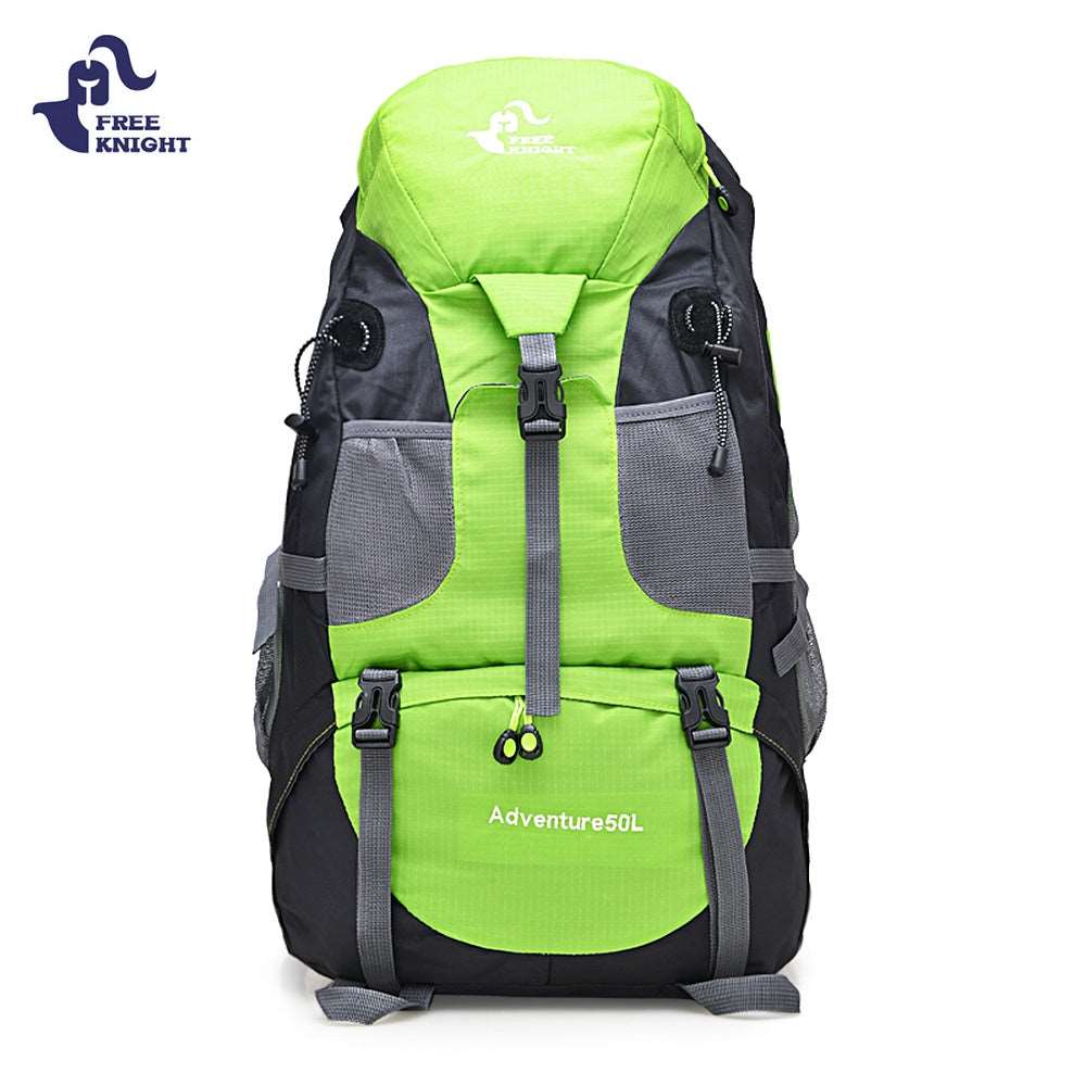 This backpack is made of waterproof nylon fabric that is breathable and wear resistant.