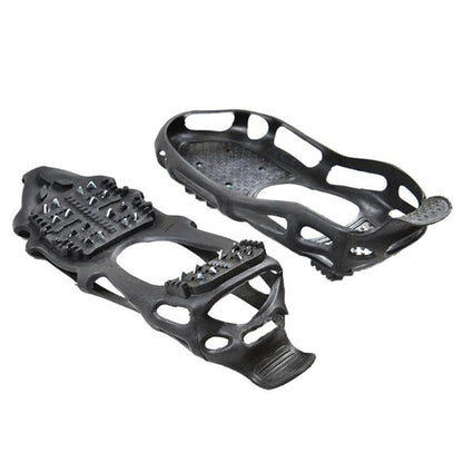 Step confidently in slippery terrain with these 24 Tooth Ice Gripper Boot Crampons. With 24 steel spikes, there is enough to really dig in - you can hit the trail, ski slope, or even winter hike in style. They'll give you a grip on icy surfaces that'll make you wonder why you ever worried. Enjoy your winter terrain, no slips!