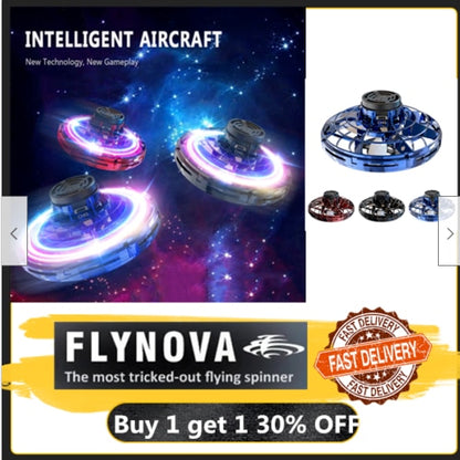 Take your fidgeting to the next level with this Mini Flying Fidget Spinner! Perfect for those who like to keep their hands busy, it'll fly and spin through the air in a vibrant display of colors. Show off your skills and trick the kids with this spinner! 