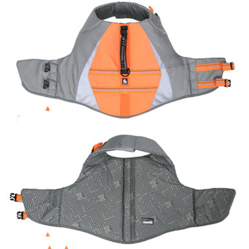 Keep pup safe with this Reflective Adjustable Dog Life Jacket! Whether you're out on a boat or just enjoying a sunny day in the park, this jacket will help your pup stay afloat and visible with its reflective materials. Plus, it's adjustable at the neck, chest, and stomach to make it snug and comfy.