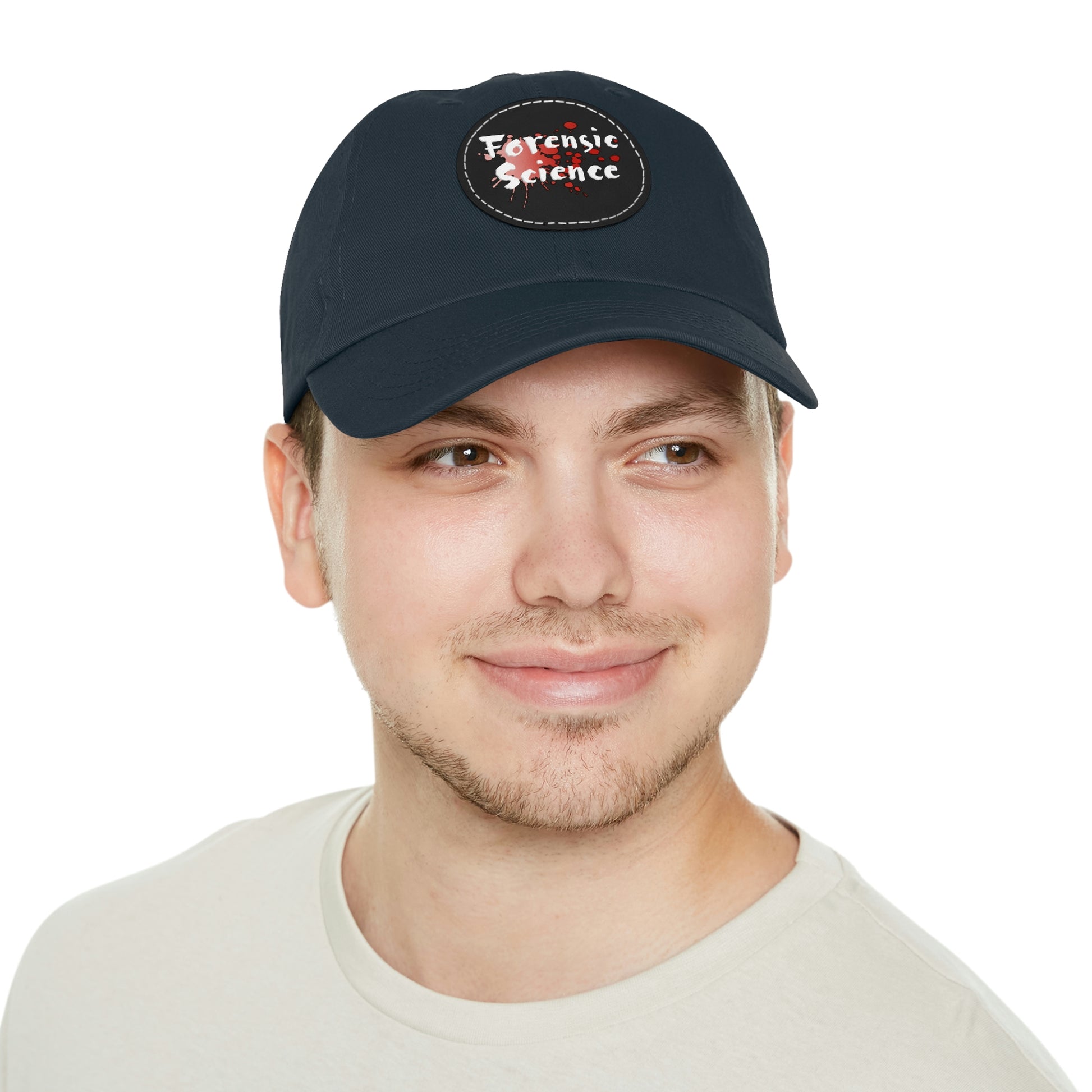 This forensic science hat is adjustable and has a leather patch which are made from 100% bio-washed chino twill. It's a very comfortable yet sturdy material that will last for ages.