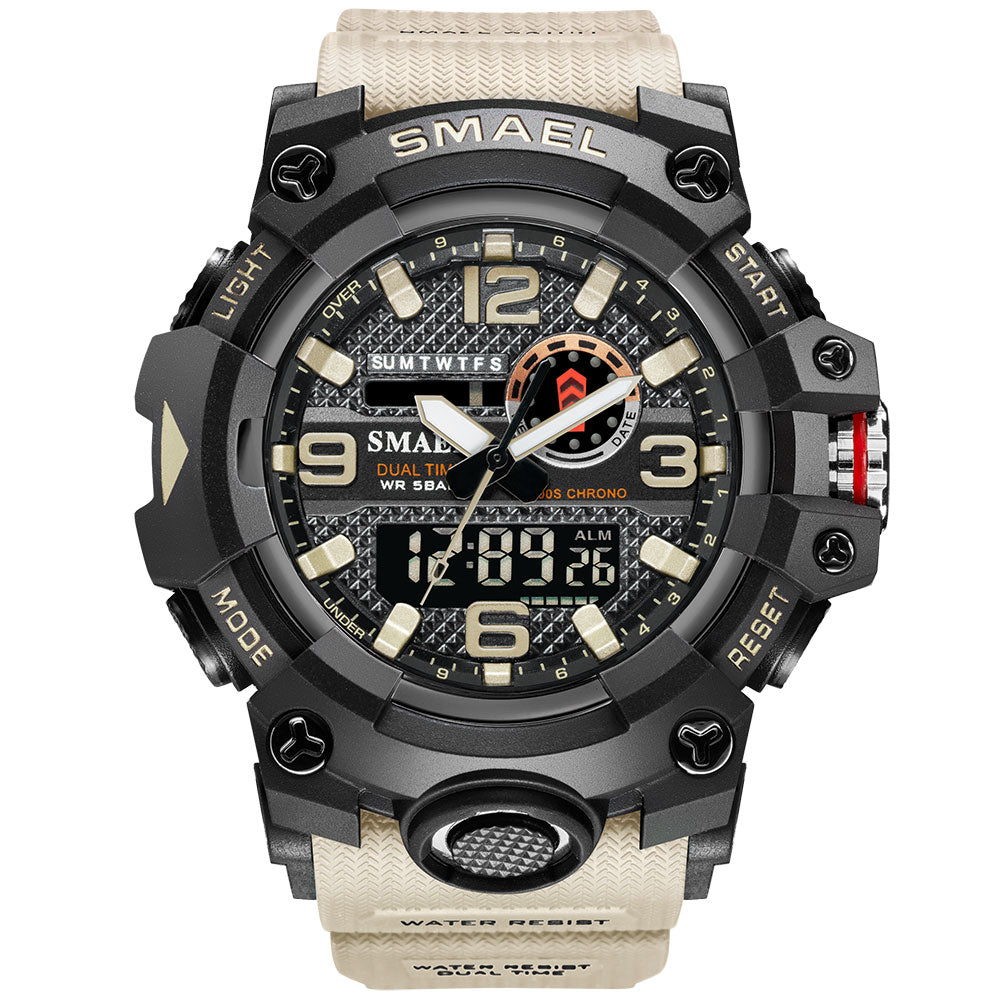 SMAEL Men Watch Digital LED Electronic Wristwatch Dual Quartz Military  Watches | eBay