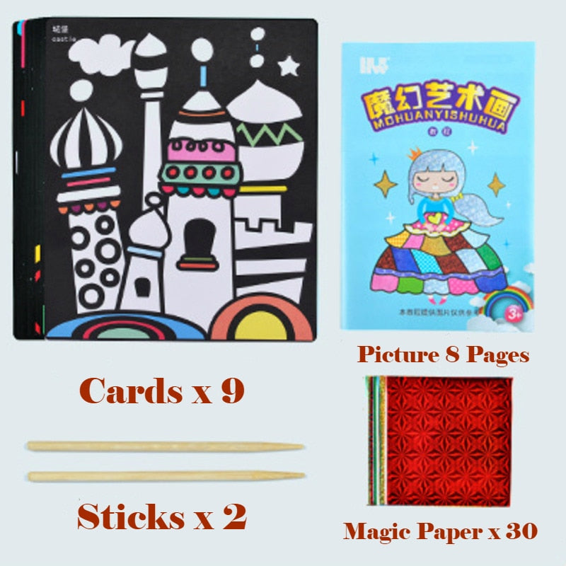 A new fun way to transfer your designs and imagination. Use these do-it-yourself magic transfer sheets for hours of artistic fun. A fun craft for boys and girls of all ages, can be given as gifts for Christmas, Birthday, Special occasion and more. 