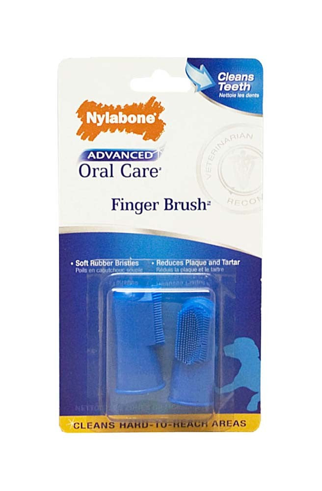 The Nylabone Advanced Oral Care Dog Finger Brush helps pet parents establish a daily routine for proper pet dental care, which may extend the life of their pets.
