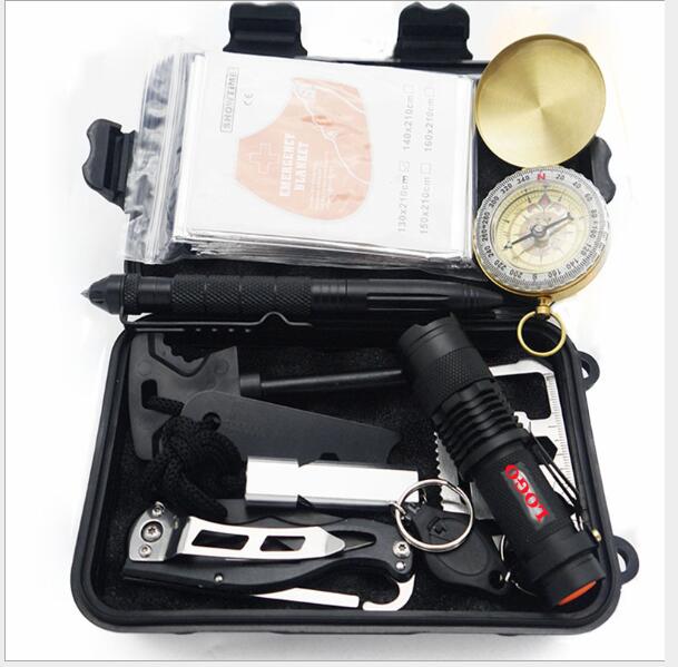 Our Multifunctional Survival First Aid Kit is here to save the day! With this versatile kit, you'll be ready to take on any adventure with confidence. Don't get caught off guard - this kit is packed (like a sardine!) with everything you need: medical supplies, tools, and more!
