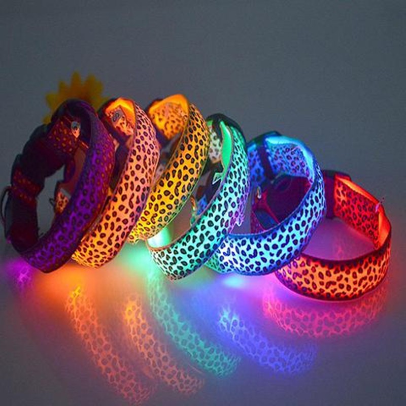 Light up your pup's wardrobe with the LED Safety Leopard Dog Collar! Featuring a sleek leopard-print design with LED lighting to keep your pup safe at night - so they can walk their wild side while staying seen. Let your furry friend light up the night in style!