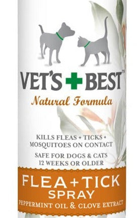 Veterinarian's Best Natural Flea and Tick Spray 8oz is the perfect tool for keeping your pet safe from fleas and ticks. Made with natural active ingredients, it's non-toxic and gentle enough for cats and dogs of all ages.