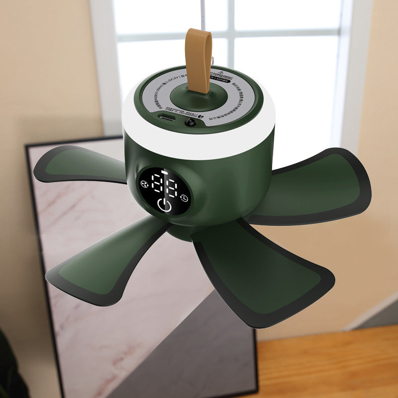 Stay cool without taking up too much room with our Small Overhead Tent Fan With Light! This fan offers big air circulation with a little footprint, and its integrated light lets you keep the party going long after the sun goes down. With this fan, you'll be chilling like a pro in no time!