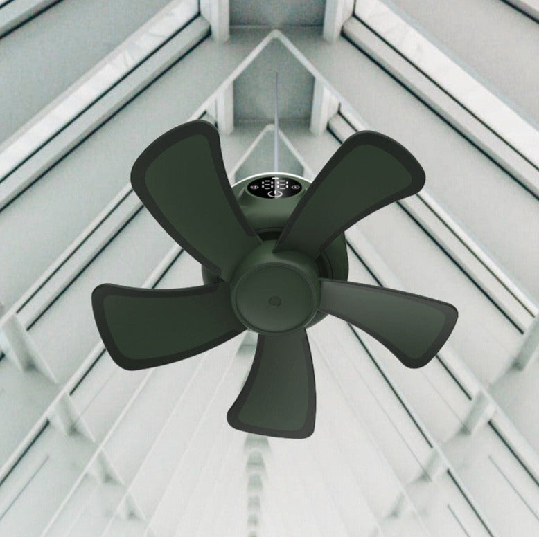 Stay cool without taking up too much room with our Small Overhead Tent Fan With Light! This fan offers big air circulation with a little footprint, and its integrated light lets you keep the party going long after the sun goes down. With this fan, you'll be chilling like a pro in no time!