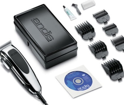 Andis Easy Clip Whisper 12 Piece Clipper Kit Ultra quiet, high-powered, pivot motor pet clipper that's perfect for trimming around the face and ears. Four times the power of a comparable magnetic motor clipper. 