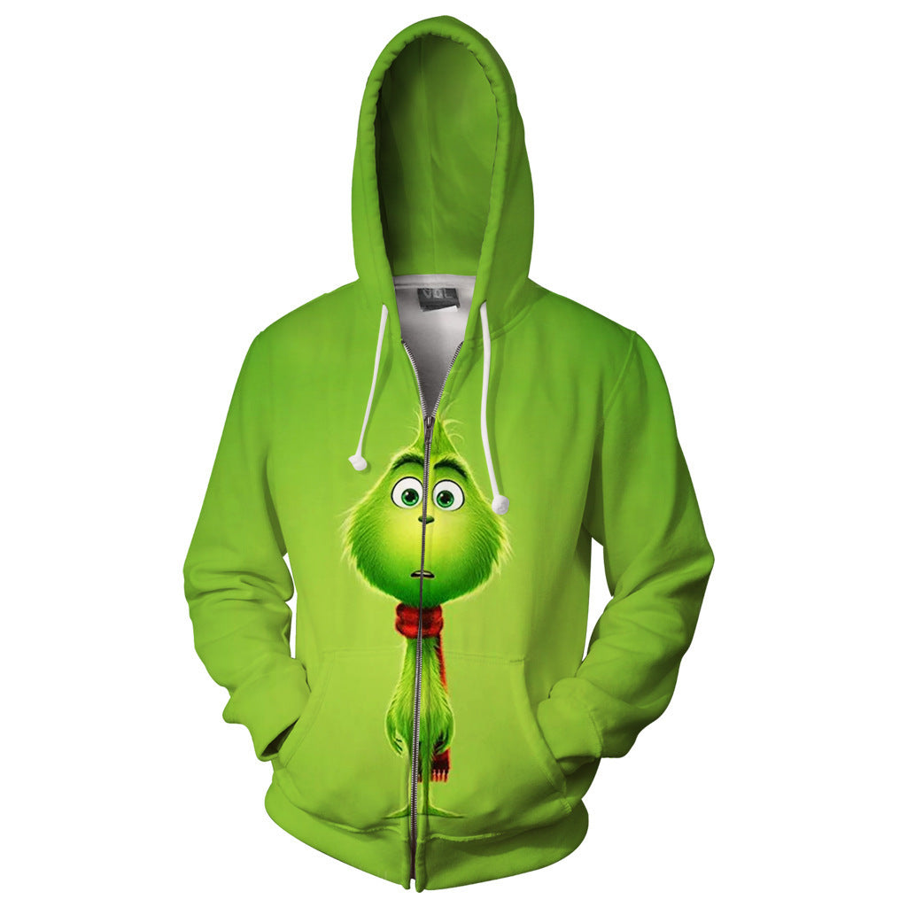 Inspired by The Grinch That Stole Christmas! This adorable 3D Grinch Digital Printed Hoodie is the perfect Christmas gift for the lovers of the Grinch and those that are holiday downers.  Enjoy the looks and laughs created when wearing this sweatshirt out shopping, at your holiday parties or office events. With several styles available you're sure to find the right one for you or your loved ones.