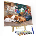 Christmas Dreams painting that can be used in your house, in studios and kids bedroom etc. With a combination of details and a pop of color, this painting will make you seem like a true artist. Bring out your inner artist and play with these vibrant colors to create something beautiful.