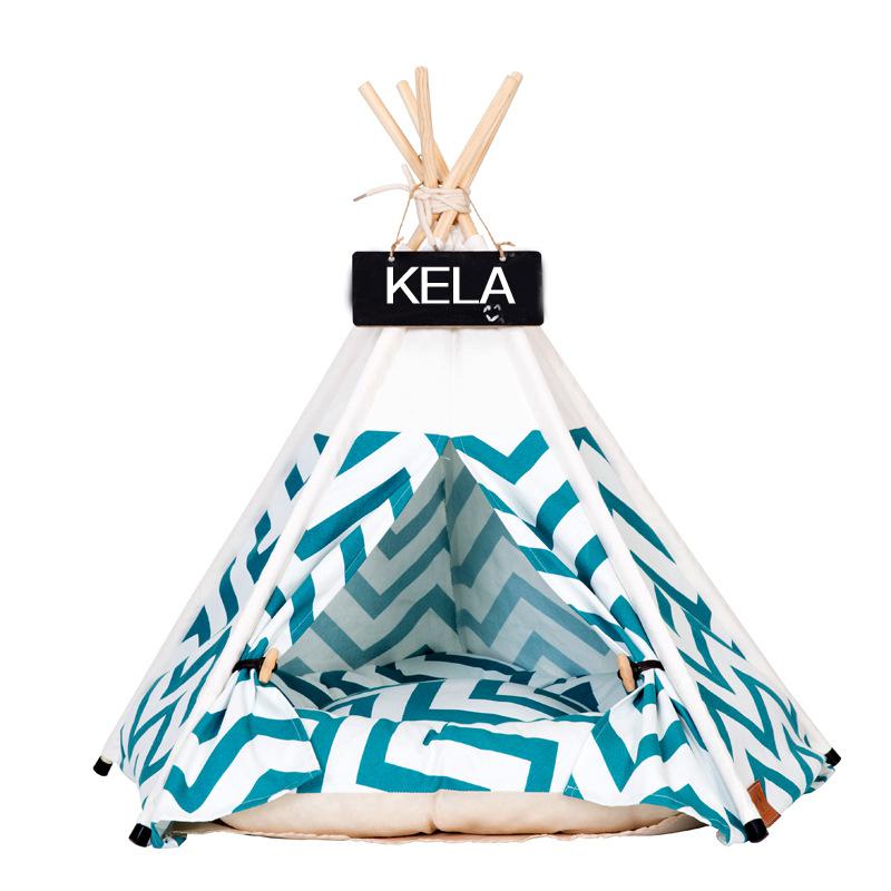 Create a cozy hideaway for your furry friend with our Teepee! Suitable for pets up to 15lbs, this teepee comes with a thick cushion for ultimate comfort. Perfect for naps, lounging, or playing, your pet will love this quirky shelter. Let the adventures begin!