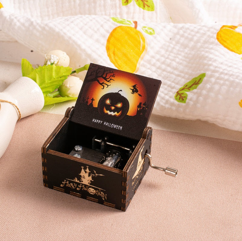 Bring spooky ambiance to any room with this festive Halloween Painted Music Box. Incorporate the joy of music and the beauty of art. Spook up any room this Halloween. Make it a magical night!