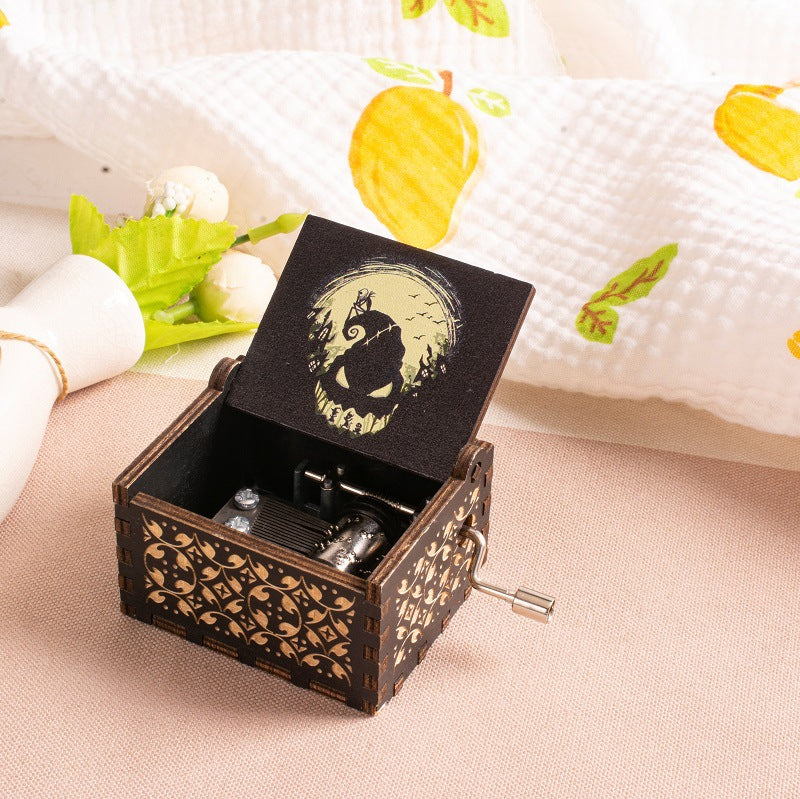 Bring spooky ambiance to any room with this festive Halloween Painted Music Box. Incorporate the joy of music and the beauty of art. Spook up any room this Halloween. Make it a magical night!