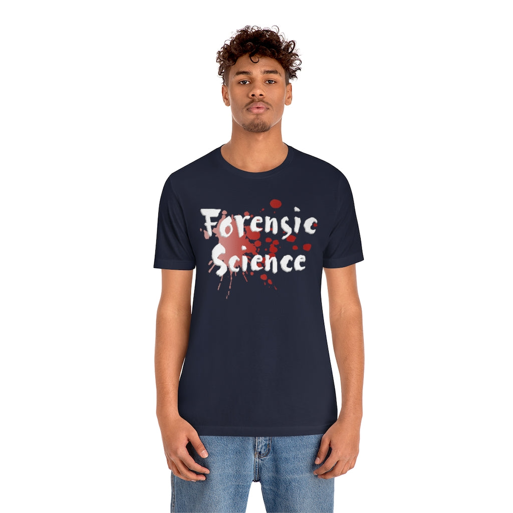 Soft cotton and quality Forensic Science print make users fall in love with it over and over again. These t-shirts have-ribbed knit collars to bolster shaping. The shoulders have taping for better fit over time. 