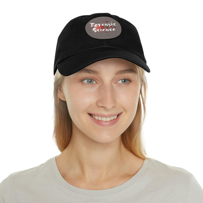 This forensic science hat is adjustable and has a leather patch which are made from 100% bio-washed chino twill. It's a very comfortable yet sturdy material that will last for ages.