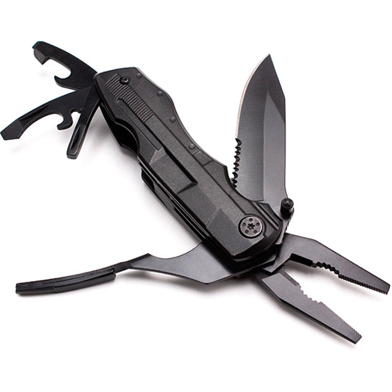 This awesome survivors folding multi-tool hand tool is perfect for your survival kit, prepping kit or emergency kit. So many great tools in such a strong small package.  The comfortable grip makes using the tools easy and convenient. A must have tool set for any home, office or campground. 