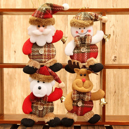 These adorable cloth Christmas dolls are a delightful ornament. They make great gifts for friends and family or lovely Christmas ornaments or party decorations. The Christmas dolls are small enough to hang on your Christmas tree, on doors and windows, they are practical and good looking. 