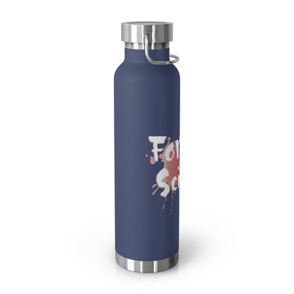 This Original Forensic Science design copper vacuum insulated bottle has Double-wall construction means that hot liquids can remain hot up to 12 hours while colder choices can last a full 48 hours; that’s two whole days.