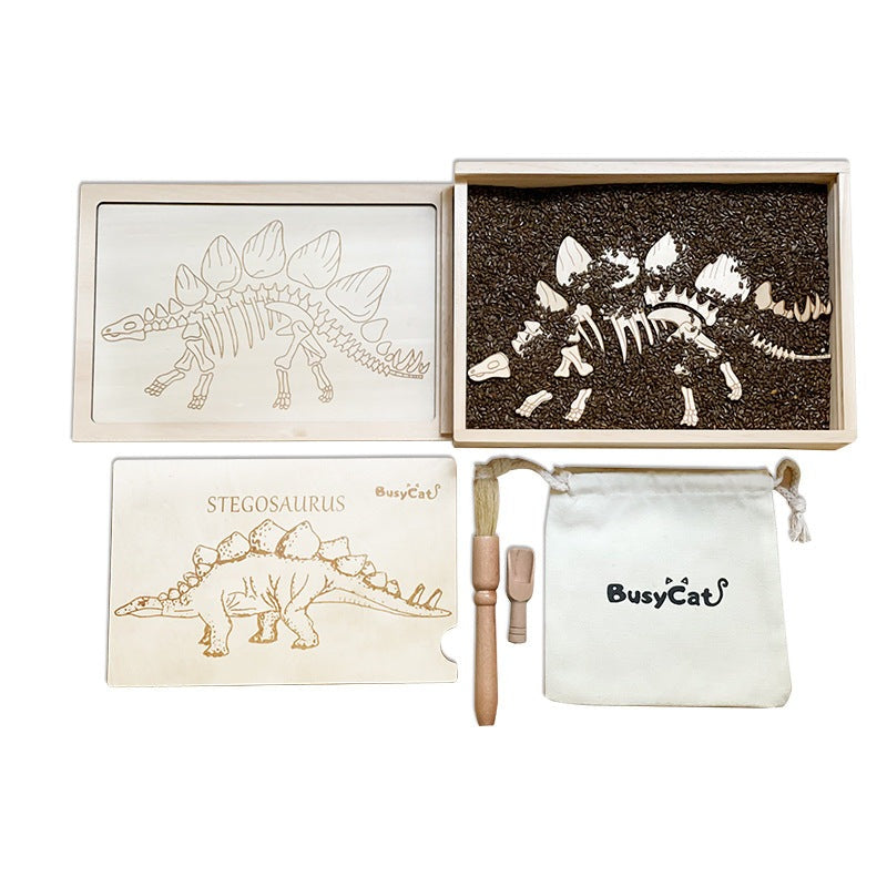 Anyone interested in dinosaurs or Archaeology would love to have this very cool fossil dig kit. Made of birch plywood with laser accurate line cuts. Comes with a nice selection of quality of cassia seeds that make it easy to dig and find those dinosaur bones, makes it clean with no dust or dirty hands or clothes. 