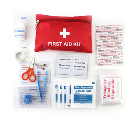 This Small Travel Sized Outdoor First Aid Kit is a must-have sidekick for your next adventure! Keep it tucked away in your bag, and you'll be ready for anything life (or nature) throws at you. With a variety of medical supplies, this kit has got you covered for all the bumps, cuts, and scrapes life brings. Don't let your next outdoor excursion get derailed by an injury—this small but mighty kit has you covered!