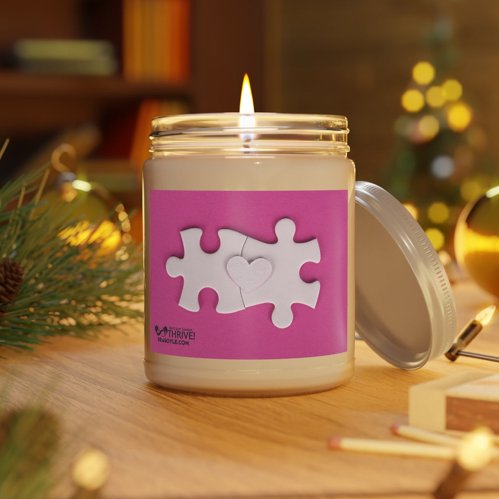Heart Puzzle Comfort Spice Scented Candles, 9oz